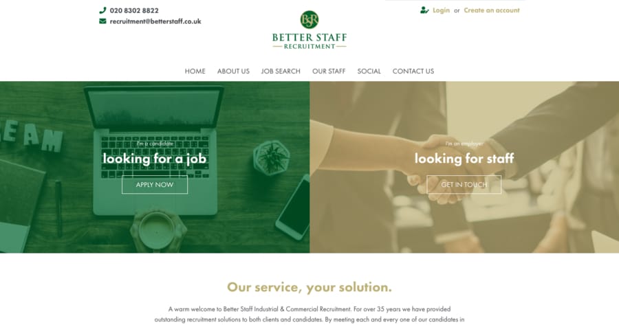 Better Staff desktop screenshot