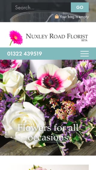 Nuxley Florist mobile screenshot